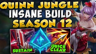 RANK 1 QUINN SHOWS YOU WHY QUINN JUNGLE IS BROKEN IN SEASON 12 BEST GANKER  Leauge of Legends [upl. by Mitzie]