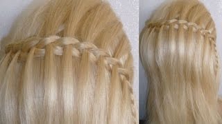 Wasserfall Frisur EINFACHE ANLEITUNGEasy Zopf FlechtfrisurenWaterfall Braid HairstylePeinados [upl. by Glenden]