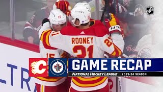 Flames  Jets 927  NHL Highlights 2023 [upl. by Novonod]