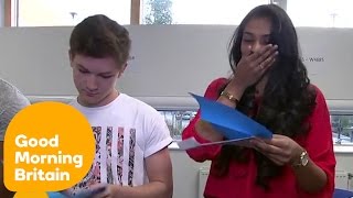 Students Open Their A Level Results Live On TV  Good Morning Britain [upl. by Naryb396]