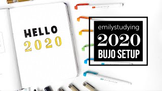 My 2020 Bullet Journal Setup [upl. by Ayahsey]