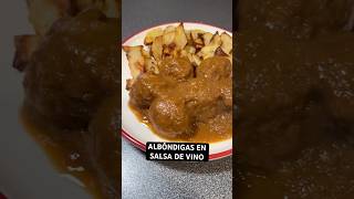 Albóndigas en salsa de vino 🔥 [upl. by Nnairol]