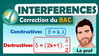 INTERFÉRENCES 🎯 BAC  Terminale spé physique chimie  ✅ Exercice corrigé  Lycée [upl. by Yknarf]