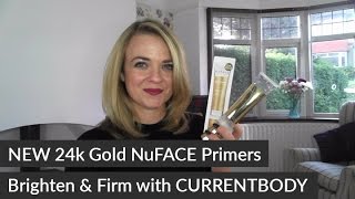 New 24k Gold NuFACE Primers by CURRENTBODY [upl. by Olrac943]