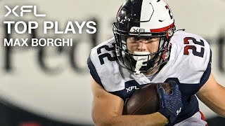 Max Borghis BEST RUNS in the 2023 XFL Season [upl. by Lidah]