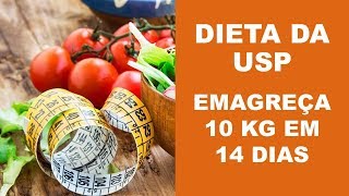 DIETA DA USP EMAGREÇA 10 KG EM 14 DIAS  CARDÁPIO [upl. by Petronella]