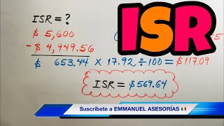 Cómo Calcular el ISR Impuesto Sobre la Renta Bien fácil y Rápido [upl. by Corson365]