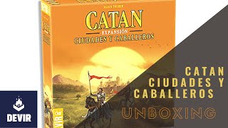 Unboxing  Expansión de Catan Cuidades y Caballeros [upl. by Saalocin869]