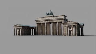 3d Model of the Brandenburg Gate [upl. by Lidda]