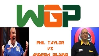 PDC World Grand Prix 2014  Second Round  Taylor VS Gilding [upl. by Aloeda]