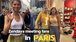 Video of Zendaya meeting fans in Paris   zendaya  news  updates [upl. by Neils]