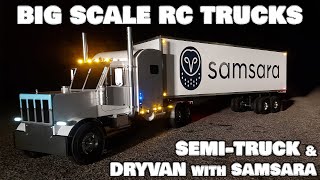 Big Scale RC SemiTruck with Dryvan [upl. by Aliban32]