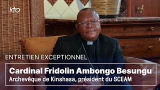 Entretien exceptionnel avec le cardinal Ambongo archevêque de Kinshasa [upl. by Onibag880]