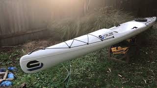 My review of the Carbonology Sport Cruze surf ski This is a 18 x 22quot ski with 2 storage hatches [upl. by Eudo]