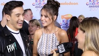 Gabriel amp Jess Conte Talk Life After Marriage KIDS CHOICE 2017  Hollywire [upl. by Maximo]