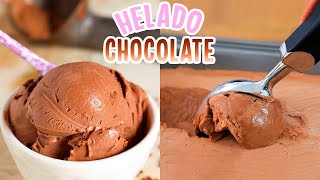 Haz HELADO CASERO de CHOCOLATE 🍦 CON SOLO 3 INGREDIENTES Recetas de postre facil [upl. by Benyamin381]