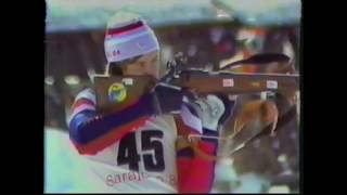 EIRIK KVALFOOSS Sarajevo 1984 Biathlon 10km Sprint [upl. by Llerrat]