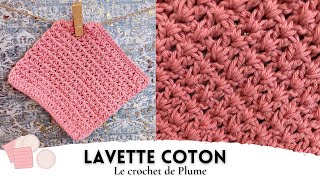 Zéro déchet Lingettes Essuietout au crochet  Tuto en français facile et rapide Explications [upl. by Narok935]