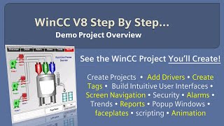 WinCC v80 Step By Step 1 The Demo Project Youll Build 👨🏽‍💻 Learn SCADA Programming winccguru [upl. by Auria155]