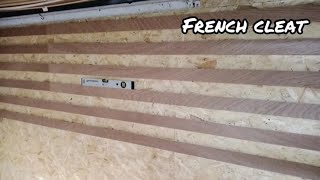 French Cleat Pour Ranger Des Outils au mur des taquets français [upl. by Sorodoeht648]