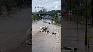 Flash Flooding Inundates Parts of US and Canada [upl. by Ludovick80]