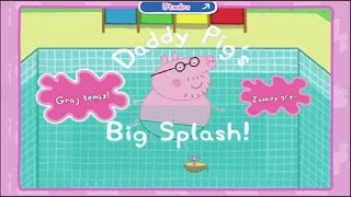 peppa pig mini games online daddy pigs big splash diving nurkowanie taty świnki [upl. by Halland139]