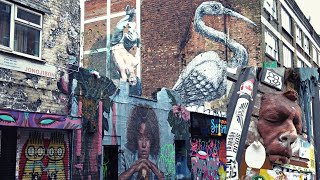 BRICK LANE amp SHOREDITCH  LONDON WALKING TOUR [upl. by Werna]