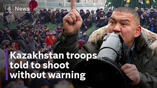 Kazakhstan protests President tells troops to shoot to kill ‘without warning’ [upl. by Elehcir632]