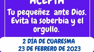 INICIO CUARESMA  MENSAJE PARA CUARESMA 2023  iniciócuaresma  Ayuno  Limosna  Oración [upl. by Chladek]