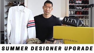 MYTHERESA MENS DESIGNER SUMMER SHOP HAUL  Valentino Burberry amp MORE [upl. by Hobbs]