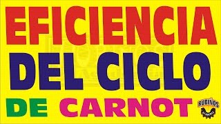 EFICIENCIA DEL CICLO DE CARNOT TERMODINÁMICA EJERCICIO RESUELTO [upl. by Emmanuel]