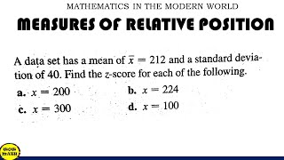 MEASURES OF RELATIVE POSITION [upl. by Mientao441]