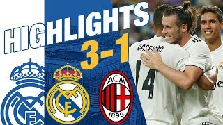 Real Madrid vs AC Milan 31 EXTENDED HIGHLIGHTS amp GOALS [upl. by Goldwin]