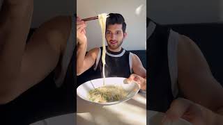 Trying Viral Flying Noodles 🍜 [upl. by Nirik]