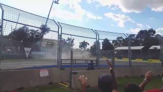 Alonso Gutierrez crash Australian gp [upl. by Eidarb]