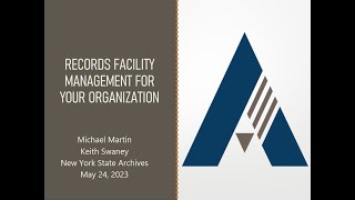 Records Facilities Management For Your Organization [upl. by Janetta]