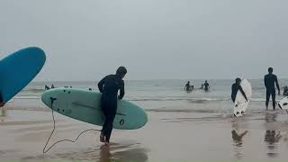 Surf lessons in Carcavelos Lisbon [upl. by Nairda]