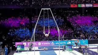 Eleftherios Petrounias🇬🇷  Rings Final🥈  2023 World Championship Antwerp  Score 15066 [upl. by Eimme]