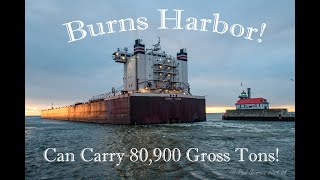 Early to Rise The Big Huge Burns Harbor Departing Duluth with 60K Tons of Future Steel early morn [upl. by Yelreveb]