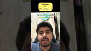 Monolith vs Microservices devopsinterview [upl. by Flann]