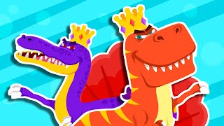 King of the Dinosaurs  Tyrannosaurus TRex VS Spinosaurus  Sing Along Nursery Rhymes Kids Songs [upl. by Murage]