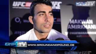 Makwan Amirkhani Im going to send him home in the first round  UFC Berlin [upl. by Orecul725]