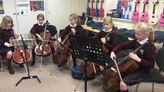 Claires Court Junior Girls Cello Ensemble  The Can Can [upl. by Rotow]