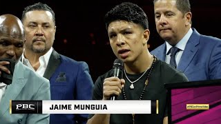 MUNGUIA HABLA POR PRIMERA VEZ DE LA DERROTA ANTE CANELO  De La Hoya lo defiende [upl. by Ennis]