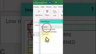 How to Add Slicers in Excel excelshorts [upl. by Sorgalim890]