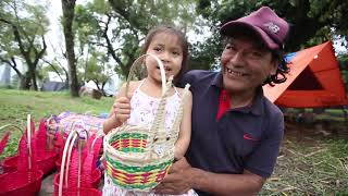 Índios caingangues produzem cestas de Páscoa e celebram Quaresma indígena em Porto Alegre [upl. by Yaluz407]