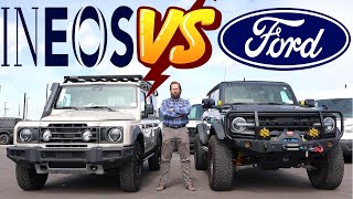 2024 Ineos Grenadier vs Ford Bronco Tough Choice [upl. by Cosmo]