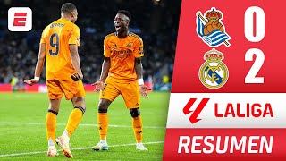 REAL MADRID sacó un complicado triunfo ante REAL SOCIEDAD con goles de VINICIUS y MBAPPÉ  La Liga [upl. by Kaycee]