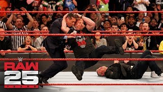 quotStone Coldquot Steve Austin Stuns Shane and Mr McMahon Raw 25 Jan 22 2018 [upl. by Acissev]