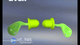 uvex 2124001 XAct Fit Corded Ear Plugs Product Video [upl. by Alf]